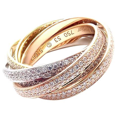 cartier ring 3 color|cartier 3 rings in one.